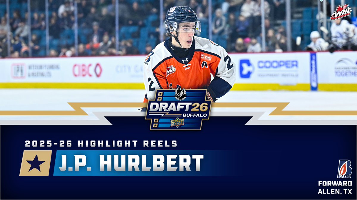 J.P. 'The Human Highlight Reel' Hurlbert. Kamloops Blazers | #NHLDraft