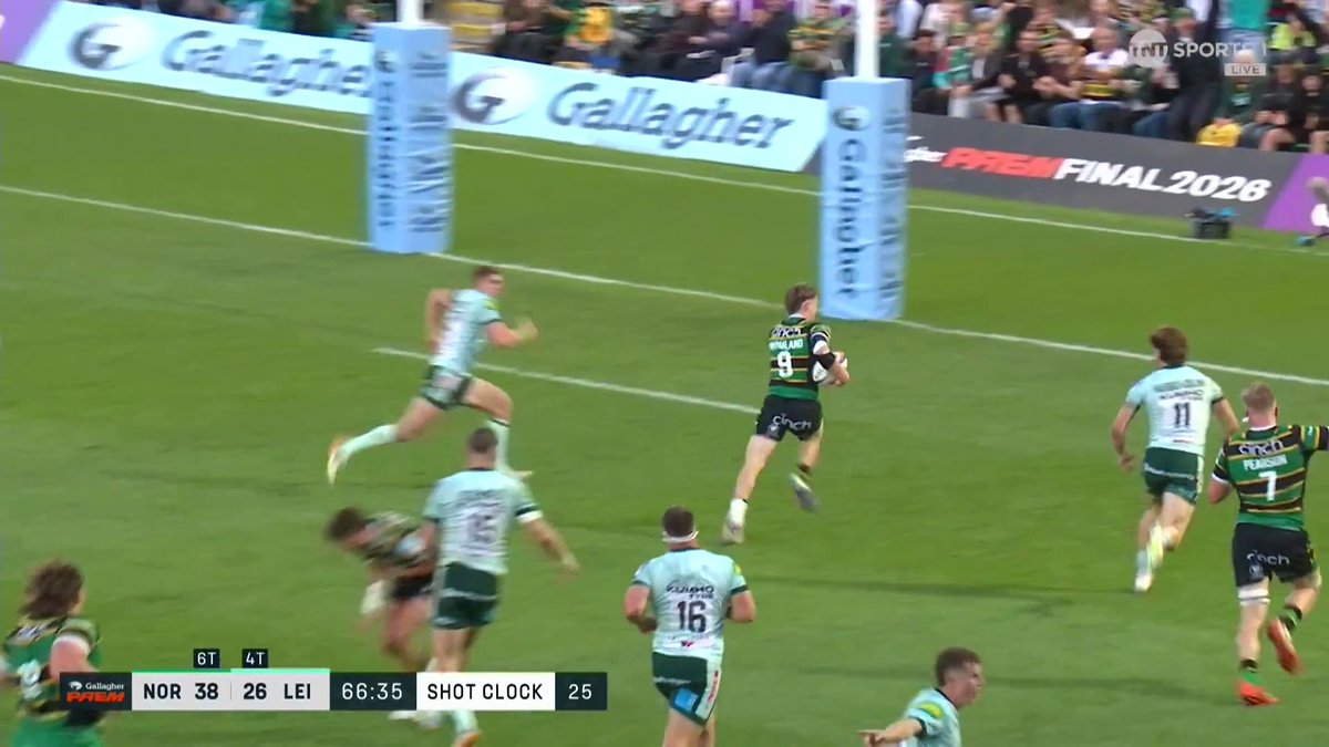 RUGBY AT ITS VERY BEST 😍 Northampton Saints 😇 poetry in motion ✨ 📺 Stream TNT Sports with HBO Max