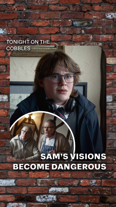 Sam looks so scared 😢 #Corrie
