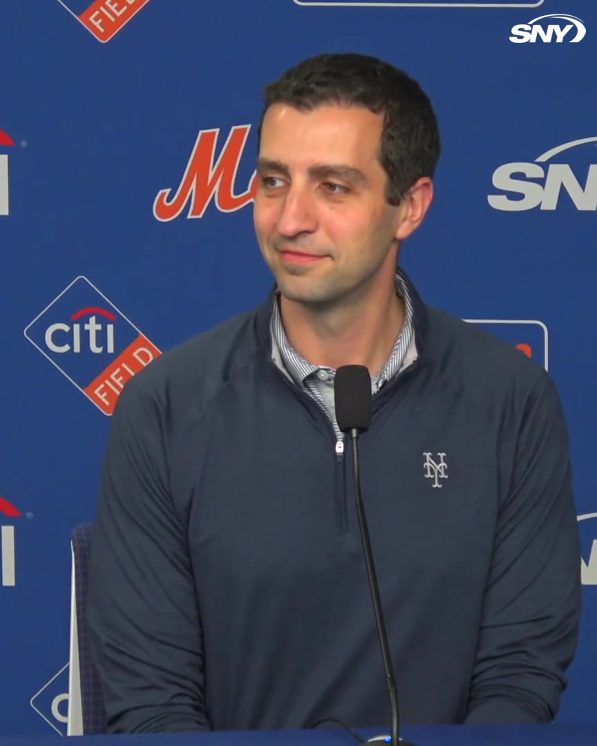 David Stearns on Mark Vientos' defense: "He's working over there and I do believe it's within his skillset to be a quality first base defender" On his offense: "It hasn't been his best, and he knows that"