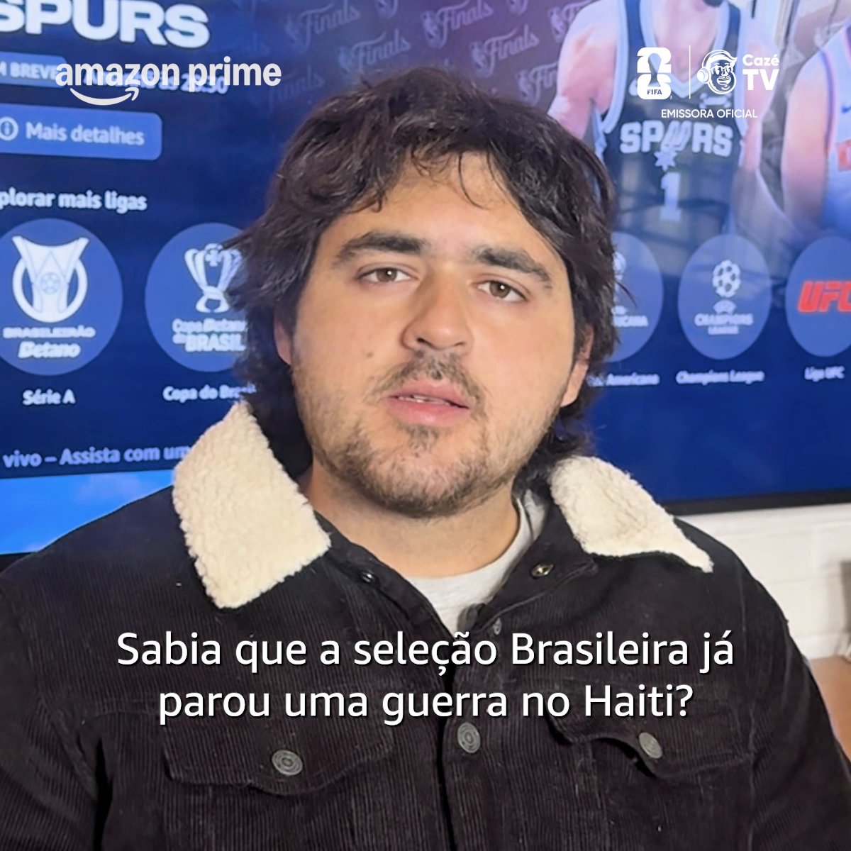 Brasil x Haiti ao vivo. Copa do Mundo FIFA 2026™ na CazéTV no Prime Video. 19/06 às 21h30. Assine!