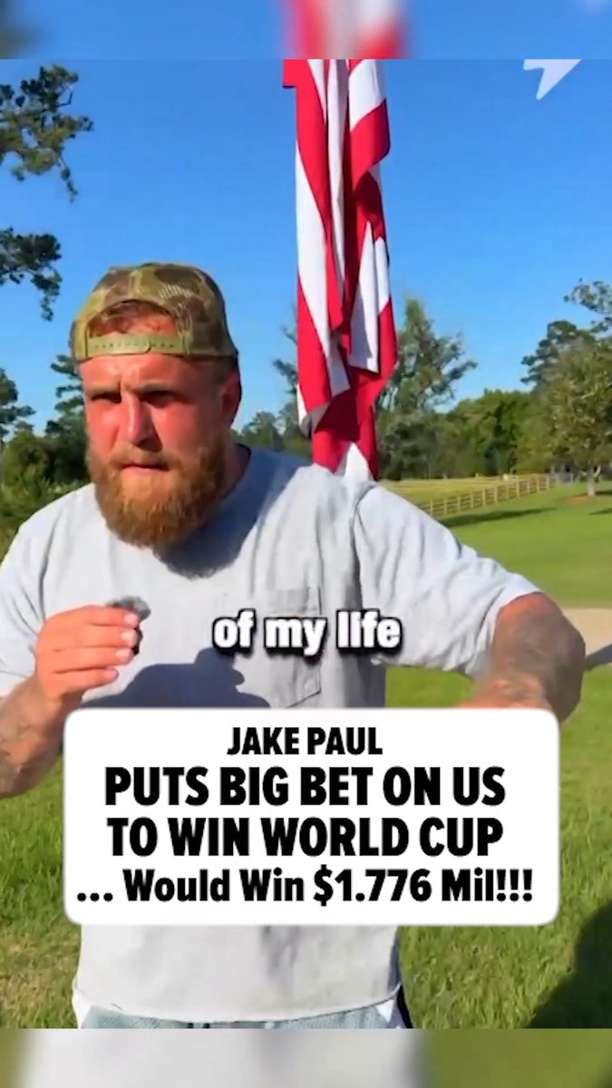 Jake Paul puts big bet on U.S. to win World Cup, would win $1.776 million 💰