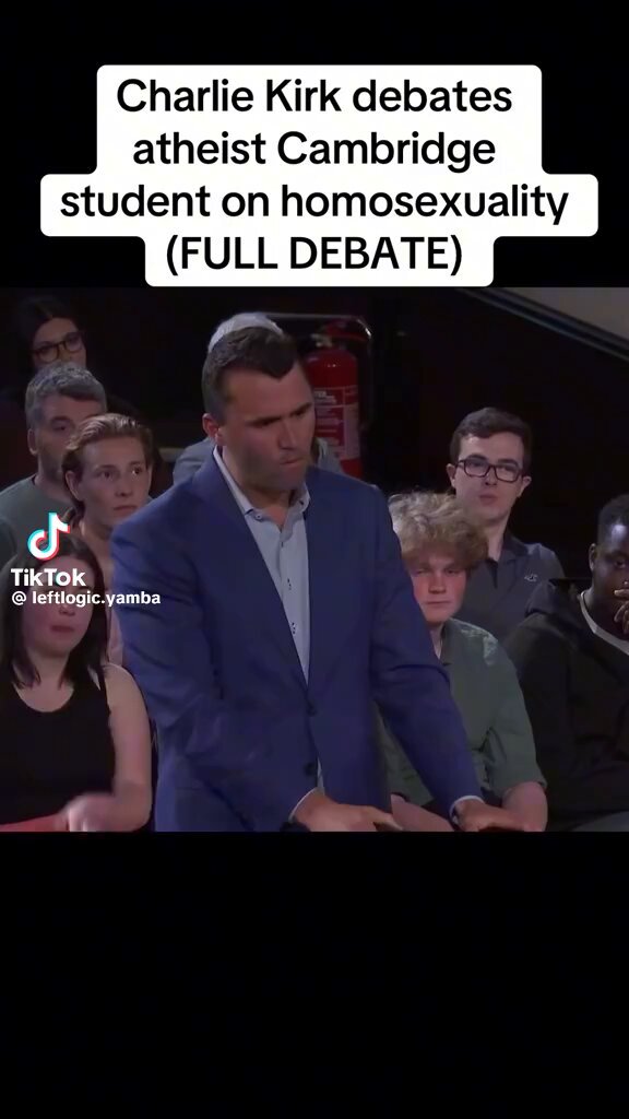 Charlie Kirk definitely had a humiliation kink, because this atheist student actually finished him. Happy pride month 🏳️‍🌈🏳️‍🌈
