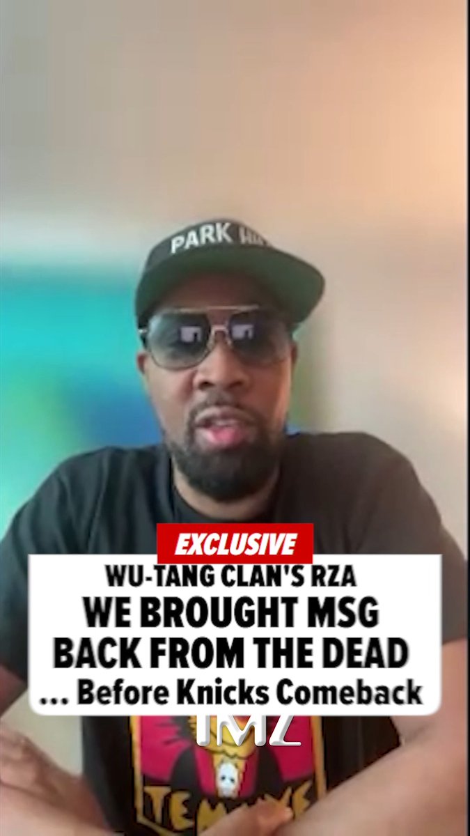 RZA says Wu-Tang Clan energized MSG before Knicks comeback win.