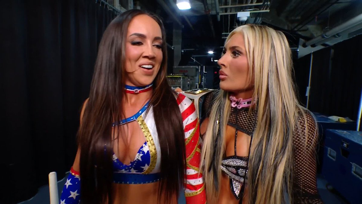 Chelsea to the rescue! 🙌 CHELSEA GREEN has got Tiffany Stratton's back. 👊