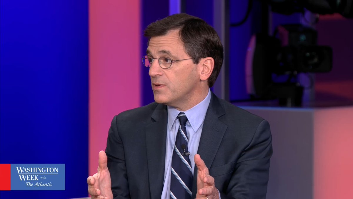 "Peter, small question for you: Is the post-World War II international liberal order created and maintained by the United States over?" Jeffrey Goldberg asked. "Yes," said Peter Baker. "Our understanding of what we thought the world order was for the last 80 years is over."