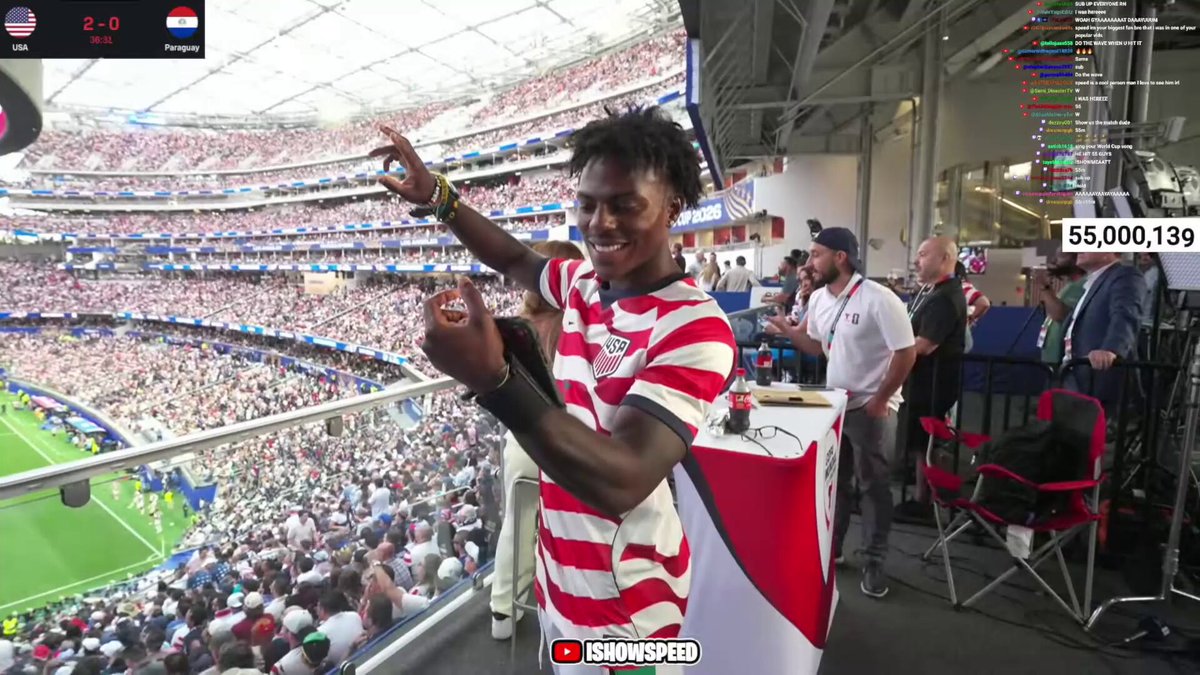 🚨| BREAKING: Speed just HIT 55,000,000 subscribers and celebrated with an INSANE backflip during the USA’s World Cup opener 🤯🔥🔥