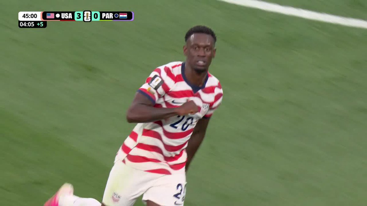 🤯🇺🇸 GOLAZO DE BALOGUN Y ESTADOS UNIDOS YA GOLEA POR 3-0 A PARAGUAY. RECIÉN EN EL PRIMER TIEMPO. 😮‍💨