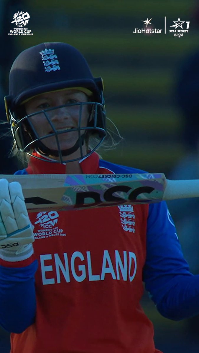 FIRST HUNDRED OF WOMEN'S T20 WORLD CUP 2026 🔥 - It's Danni Wyatt-Hodge.