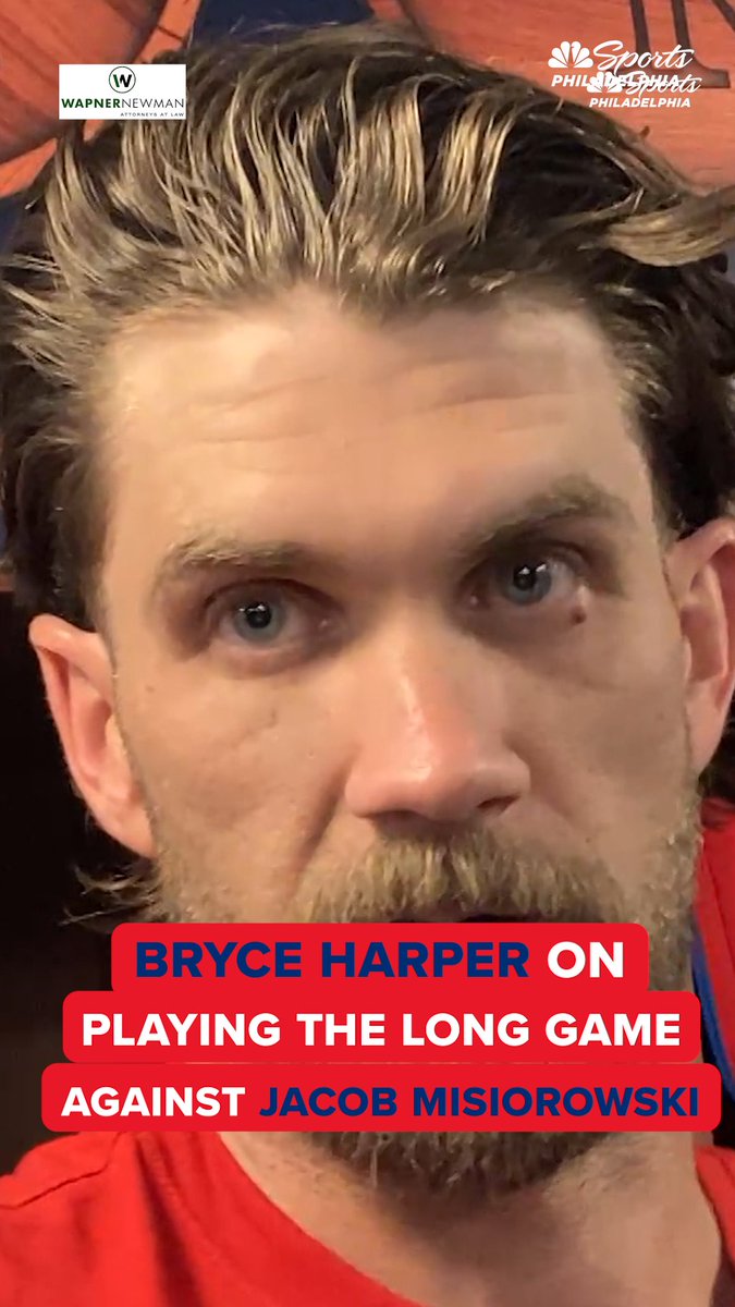 "It's a different animal when he's on the mound, just like when Sanchez is for us." Bryce Harper's take on Jacob Misiorowski's shutout performance against the Phillies | Wapner Newman