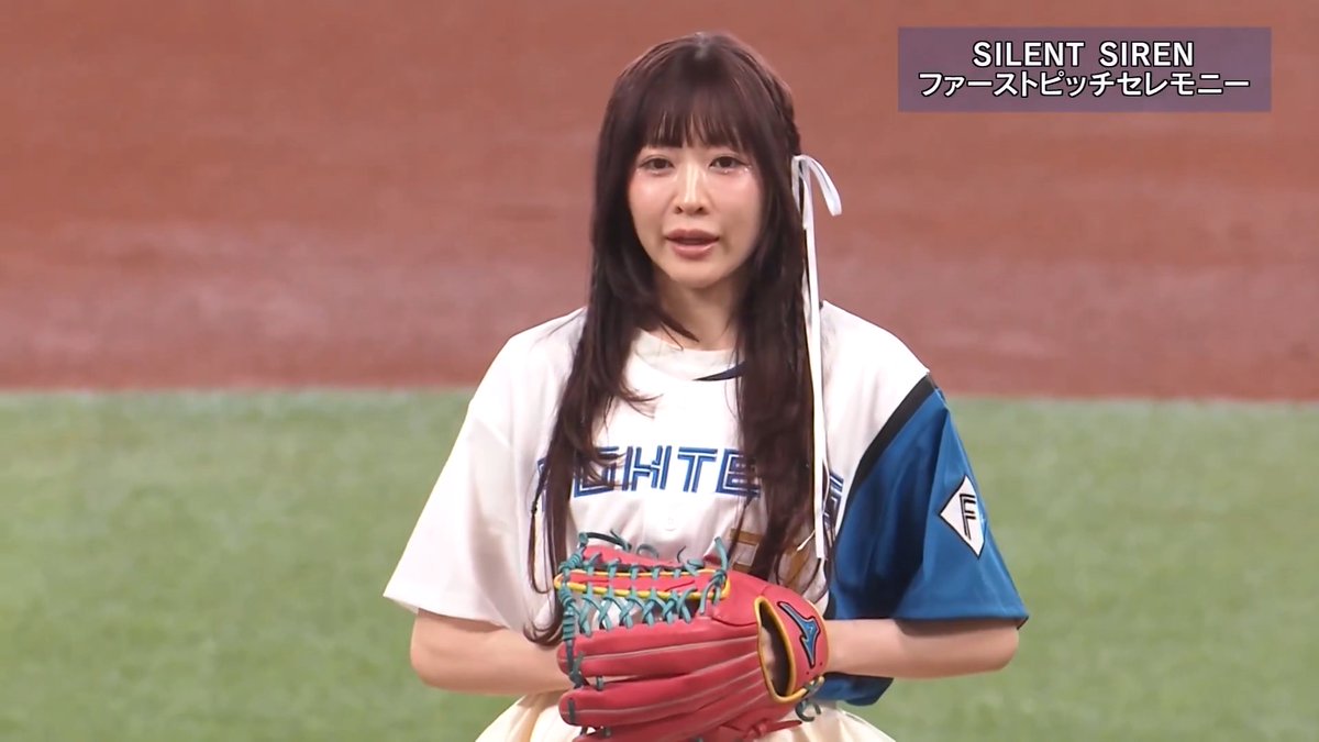 SILENT SIRENさんによるファーストピッチ⚾ 試合終了後は〈AFTER GAME〉にてスペシャルライブも開催😍 SILENT SIREN (サイサイ) #SILENTSIREN #サイサイ #lovefighters