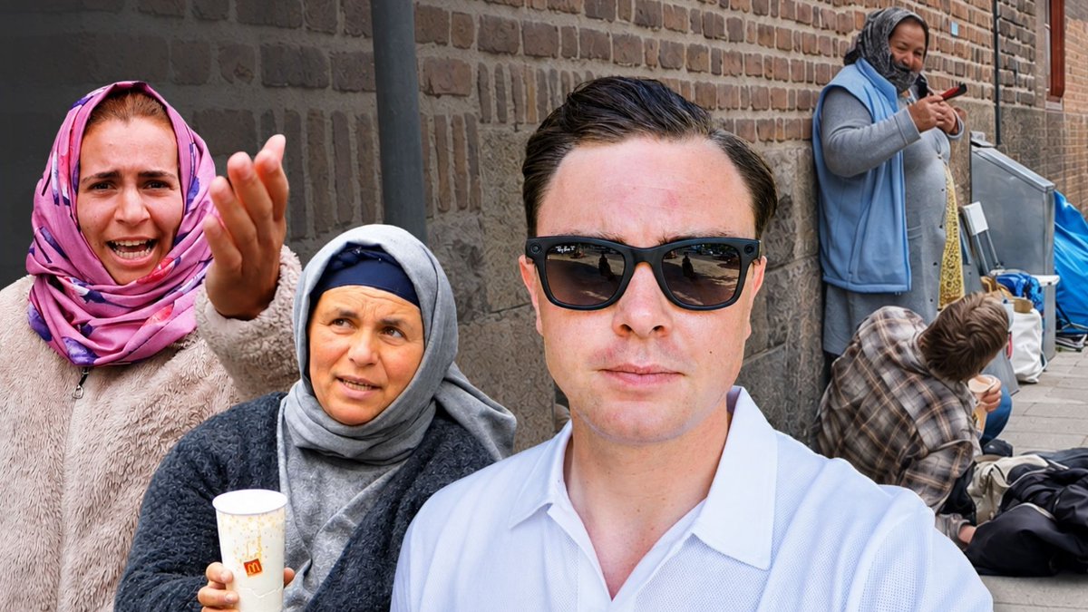 Romska tiggarligor har länge varit en del av gatubilden i Sverige. Med dold kamera dokumenterar jag hur svenska hemlösa som kommer i deras väg möts av trakasserier och våld.