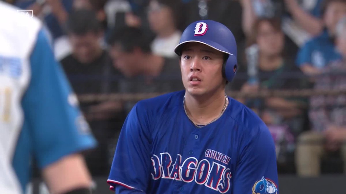 食らいついた 9回2死の土壇場 鵜飼航丞 同点タイムリー ⚾️日本ハム×中日 #dragons #だったらDAZN
