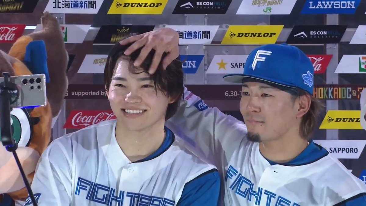 / 6/13 ヒーローインタビュー⚾️ \ 北海道日本ハム 田宮裕涼 選手 水野達稀 選手✨ 👇日本生命セ・パ交流戦見るならパテレ!