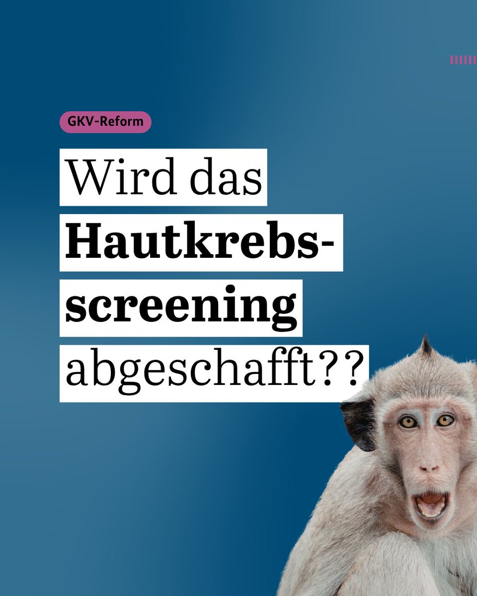 „EUER ERNST?!? Das Hautkrebsscreening soll abgeschafft werden?“ Nein, das ist falsch! In Wahrheit sieht’s so aus 👇