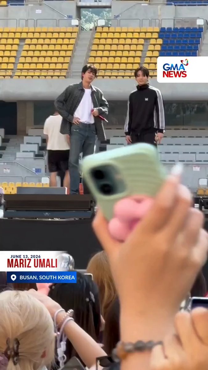 GMA News reporter Mariz Umali shares a sneak peek from the BTS 'Arirang' soundcheck ahead of their highly anticipated ‘Arirang’ concert in Busan. Visit for more updates.