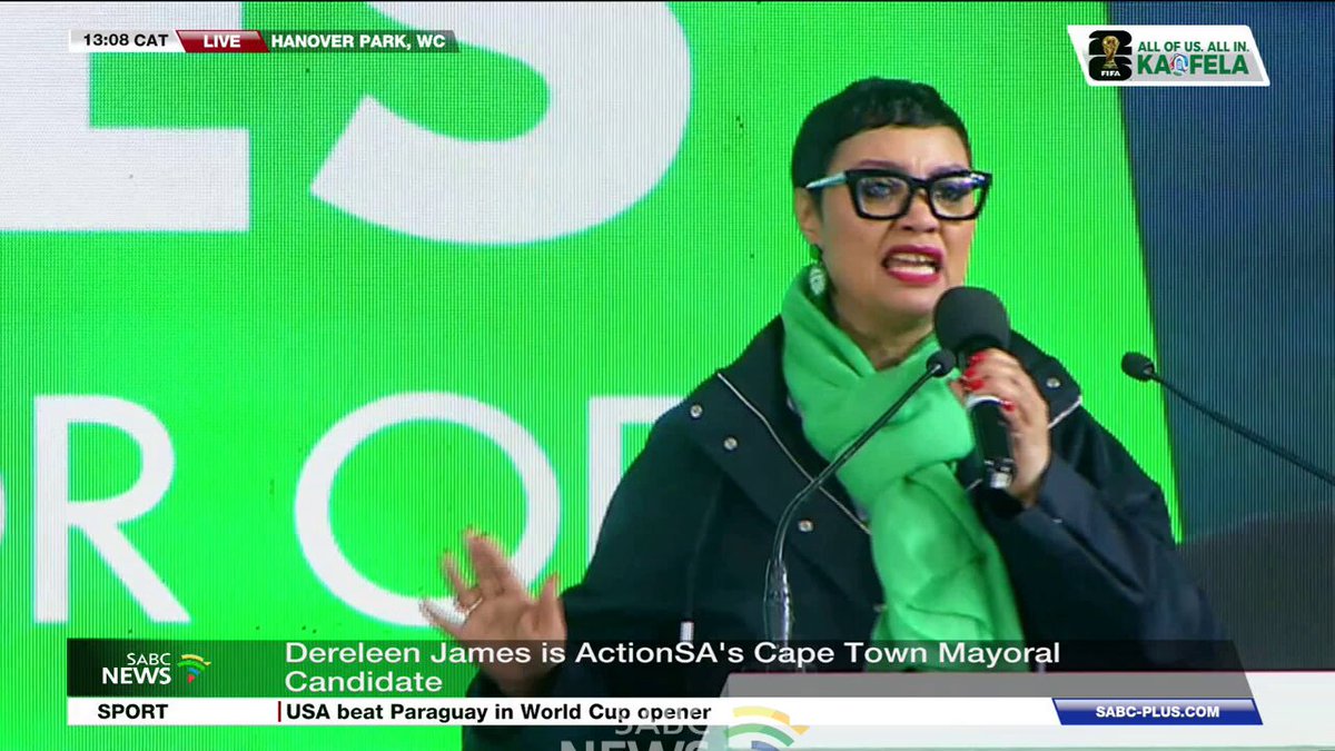 WATCH | Newly confirmed as ActionSA’s Cape Town mayoral candidate, Dereleen James has told residents of the city that they deserve better. She adds that decorum left the country long ago.