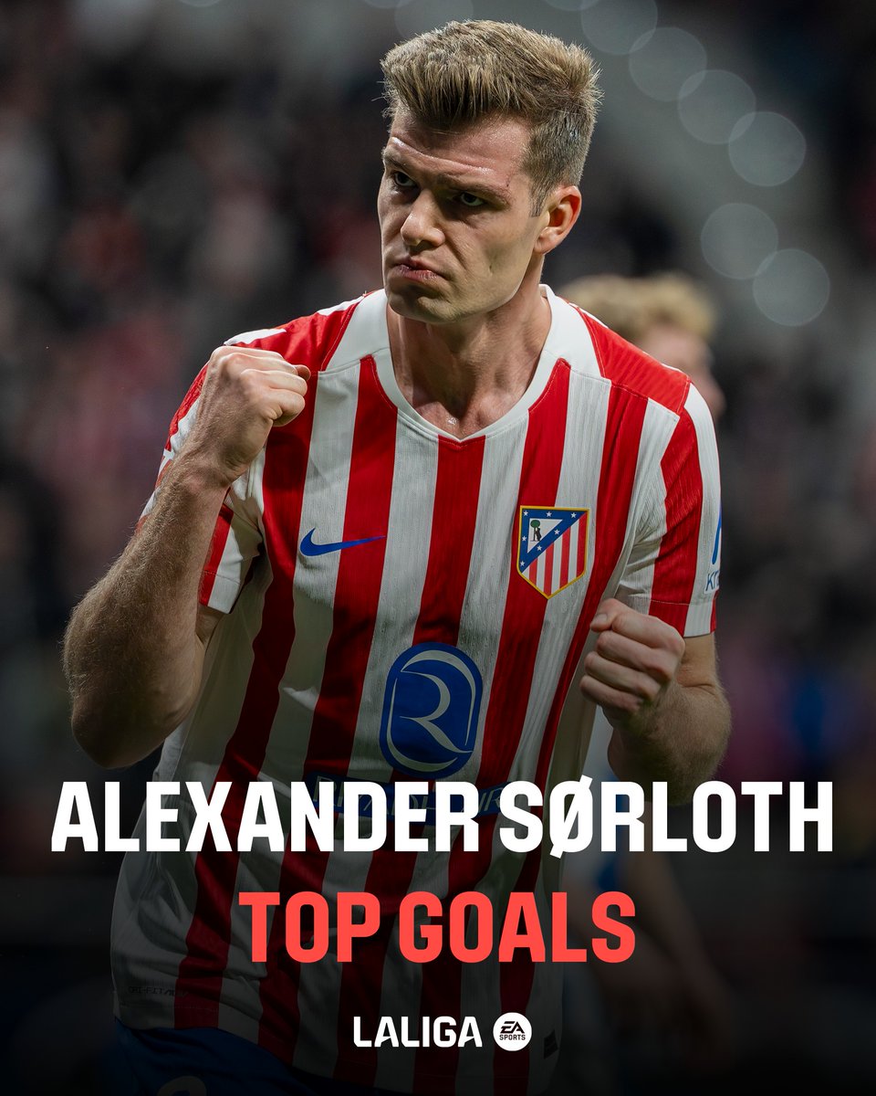 🔨 Alexander Sørloth. Repasa todos los goles del delantero noruego con el @atleti esta temporada. LALIGAHighlights | LALIGAEASPORTS