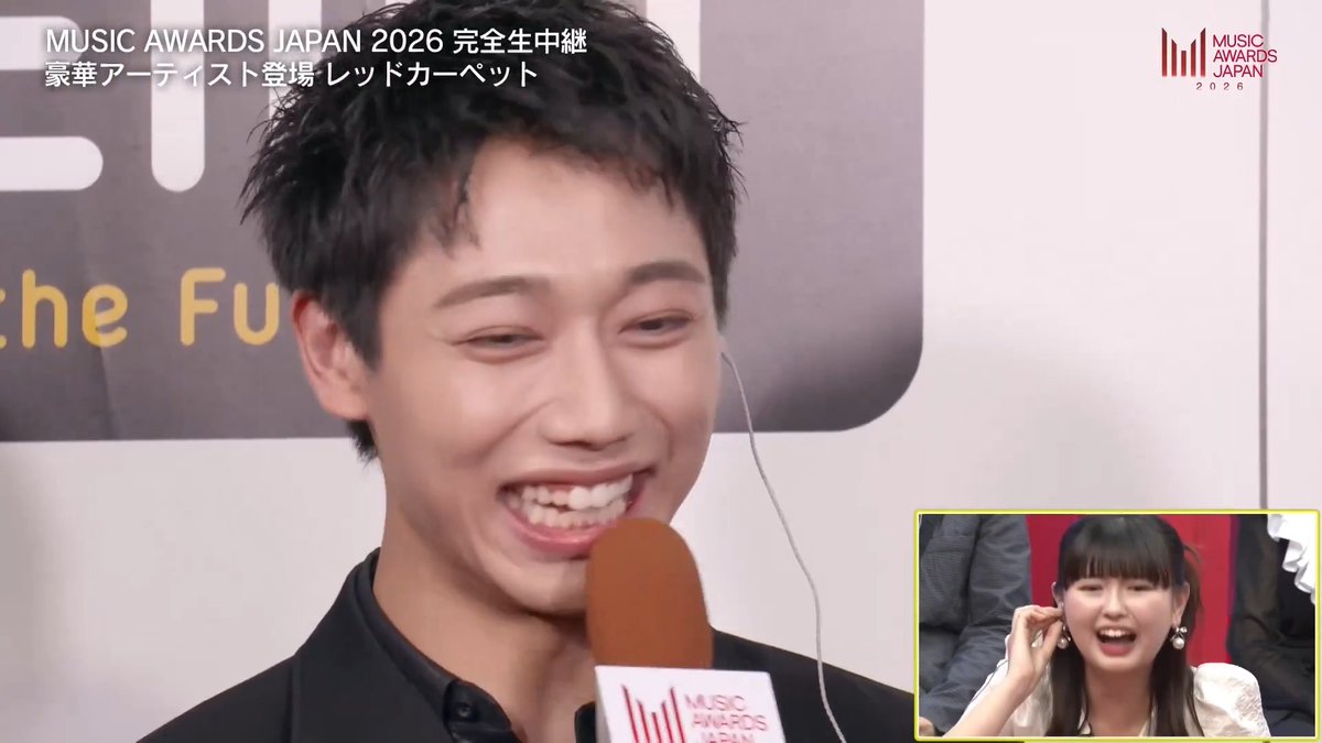 ／ #MUSICAWARDSJAPAN MAZZELがレッドカーペットインタビューに登場！ おひなさまのモノマネに本人が物申す!? ＼ #MAJ フルで無料生中継なのはABEMAだけ!! #アベマでMAJを無料生中継 #アベマでMAJ2026 MAZZEL