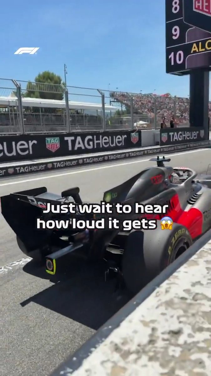 Sound on... not too loud! 😮 #F1 #BarcelonaGP
