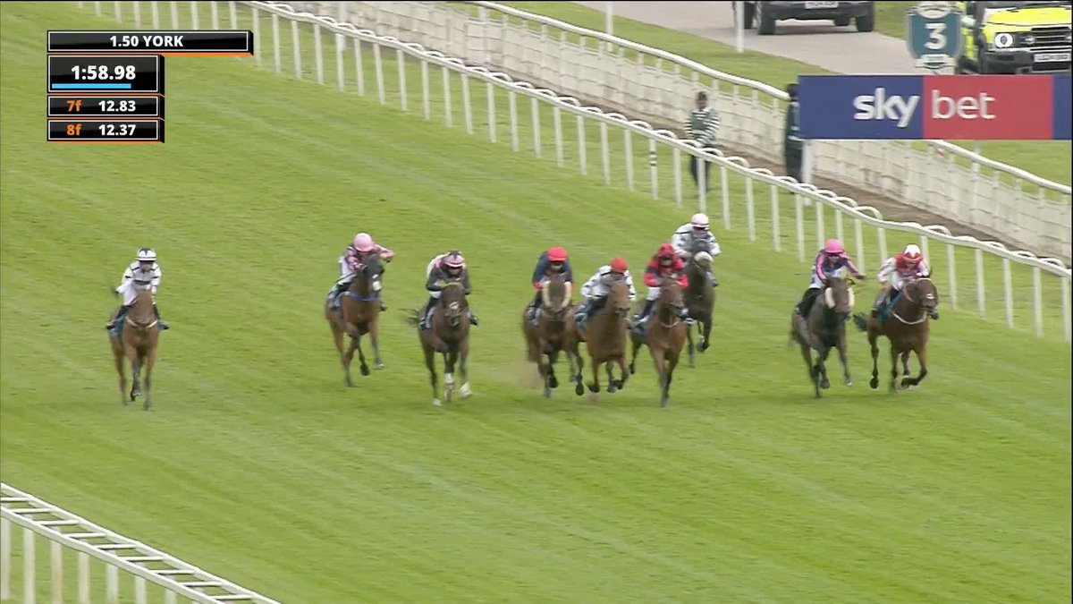 Another tight finish! Dunkeld Dreamer comes out on top in the Queen Mother's Cup Handicap! 🏆 #ITVRacing | Karl Burke