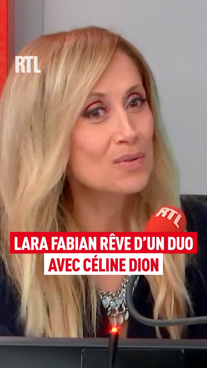 🎙️ "3 soirs, on sera sur scène en même temps avec Céline Dion !" "On pourrait chanter 'S'il suffisait d'aimer' ou 'Je t'aime'" L'auteure-compositrice-interprète Lara Fabian confit son rêve de duo avec Celine Dion, au micro d'Augustin Trapenard, dans "Variétés" sur #RTL