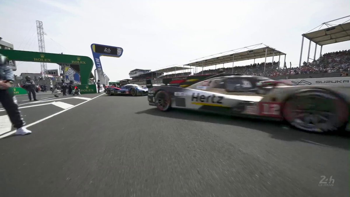 The formation lap is underway at Le Mans. Watch the start on #WEC #LeMans24