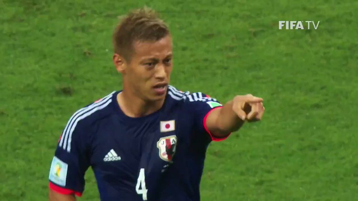 本日で40歳の誕生日を迎えた本田圭佑🇯🇵🔥 日本代表として唯一、W杯3大会連続ゴールを決めたレジェンド👑 🎥FIFA World Cup