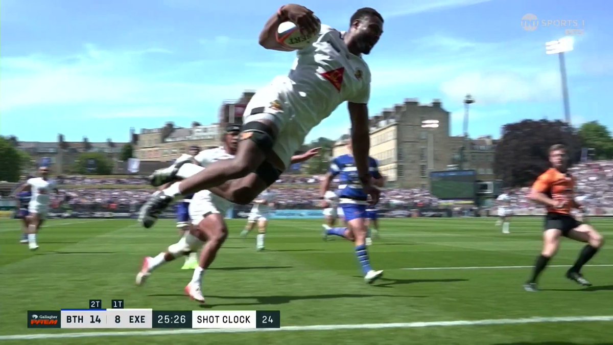 TSHIUNZAAAA 😍🔥 What a step. WHAT A TRY 👌 Exeter Chiefs right back in it. 📺 Stream TNT Sports with HBO Max