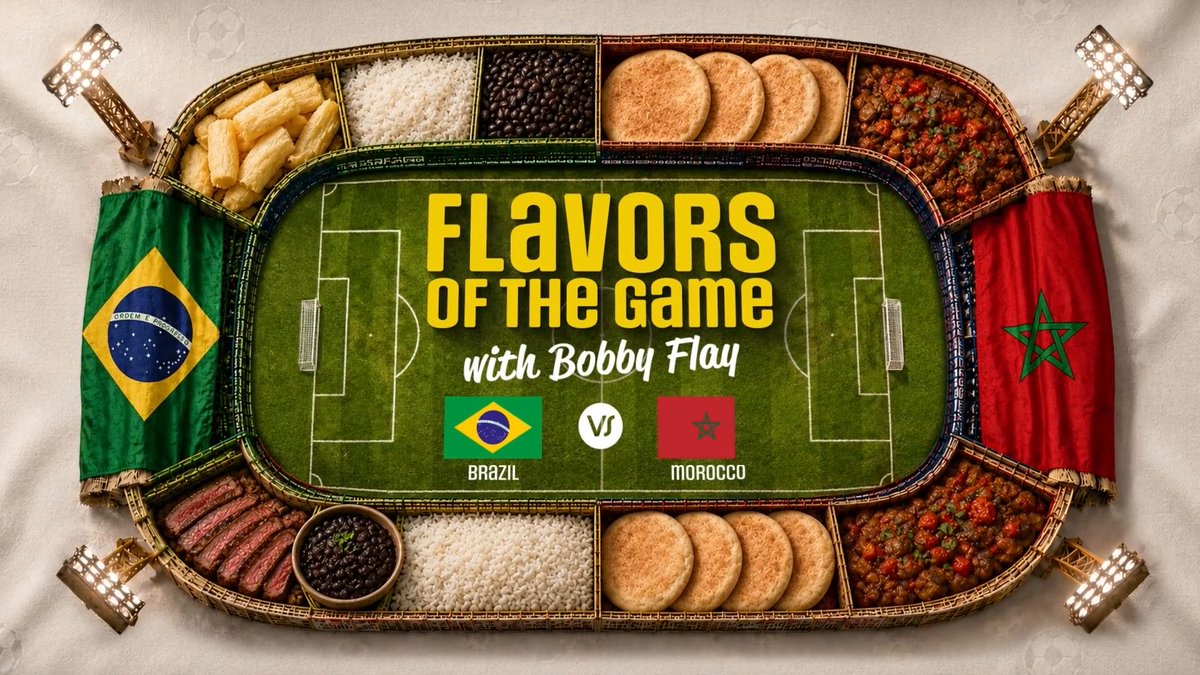 In a match on the pitch in the World Cup group stage for Brazil and Morocco, Food Network's Bobby Flay sits down with Ali Krieger and Alexis Nunes to have a match of their own between the two on the plate 😋