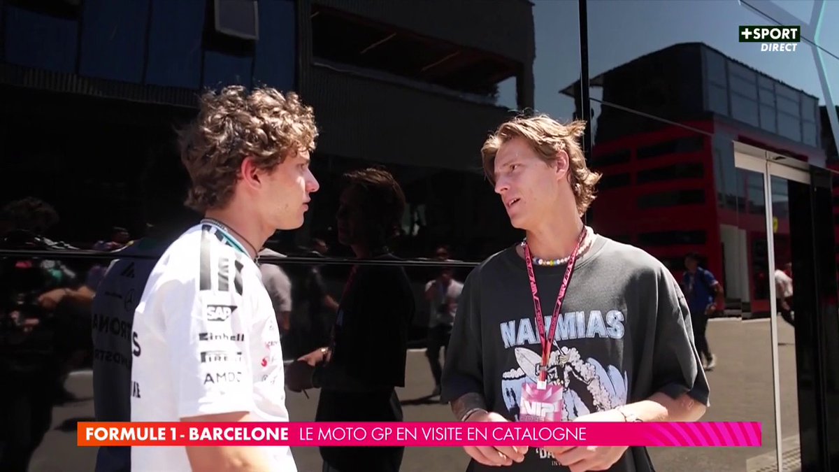 Fabio Quartararo et Marc Marquez dans le paddock F1 de Barcelone 😎 #BarcelonaGP #MotoGP #F1