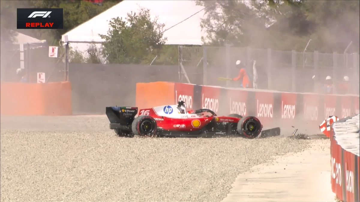 RED FLAG: Charles Leclerc crashes out! 🚨