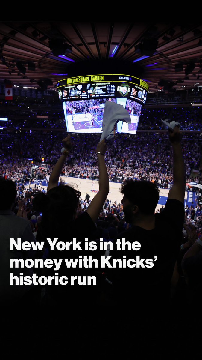 The vibes in New York City are very, very good this week with the historic 29-point comeback in Game 4 of the NBA Finals. Bloomberg's Randall Williams joins Max Chafkin and Stacey Vanek Smith on the Everybody's Business podcast to unpack the NBA frenzy overtaking New York and the economic impact the Knicks' historic run has on the city. Listen and watch at