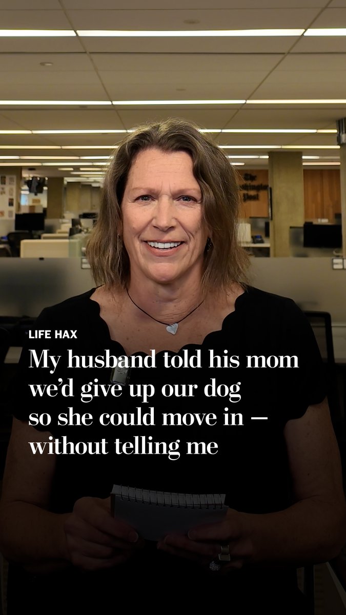 My husband told his mom we’d give up our dog so she could move in. He didn’t tell me. Now he’s pushing to rehome the dog. I’m furious. How do I handle this? Advice columnist Carolyn Hax weighs in.