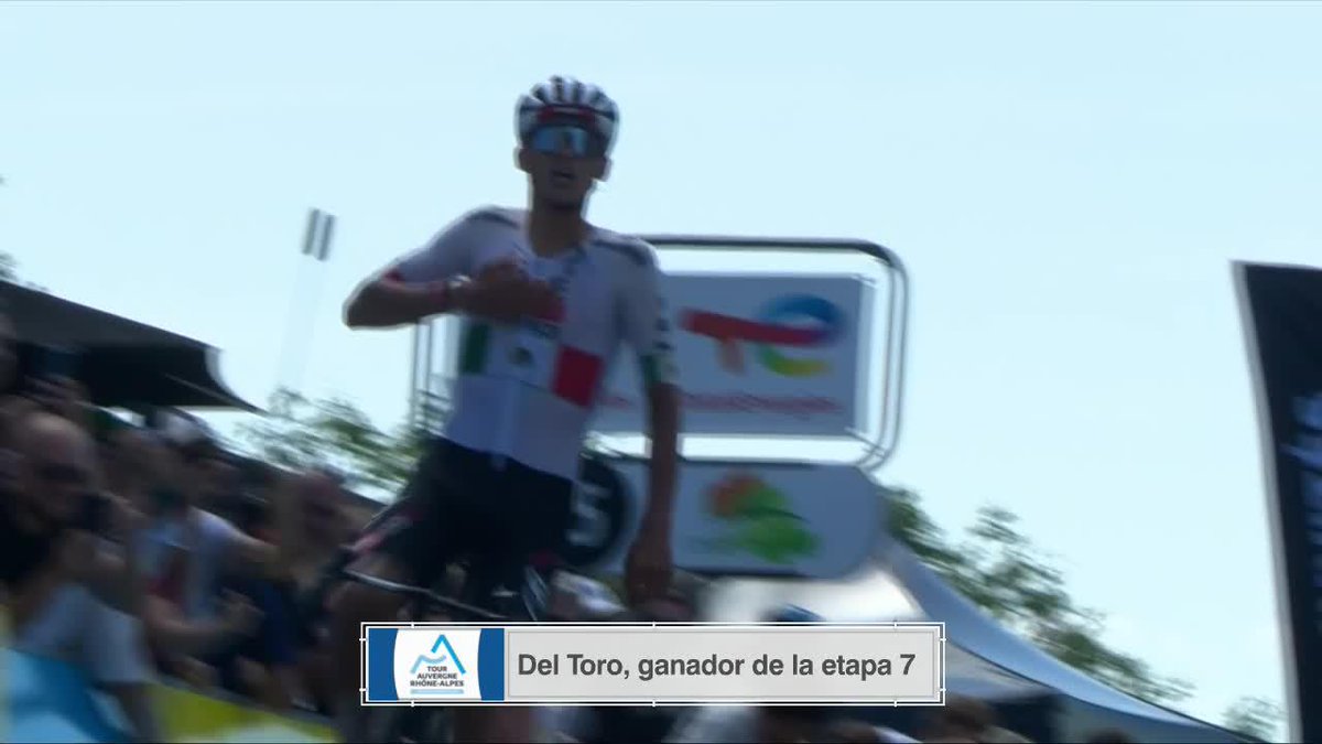 ¡ISAAC DEL TORO SE LLEVÓ LA ETAPA 7! 🤩 🇲🇽 OTRO MOMENTO HISTÓRICO PARA EL MEXICANO Con esto ya es tercero de la general del Tour Auvergne-Rhône-Alpes 🙌