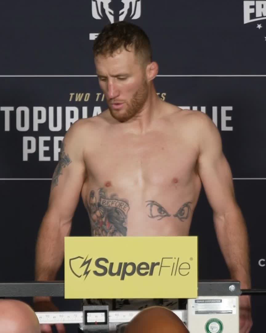Ready for the #UFCWhiteHouse Stage! 155 lbs for Justin Gaethje 🇺🇸 [ SUN JUN 14 | LIVE on @ParamountPlus | Title Fights Presented by @Cryptocom ]