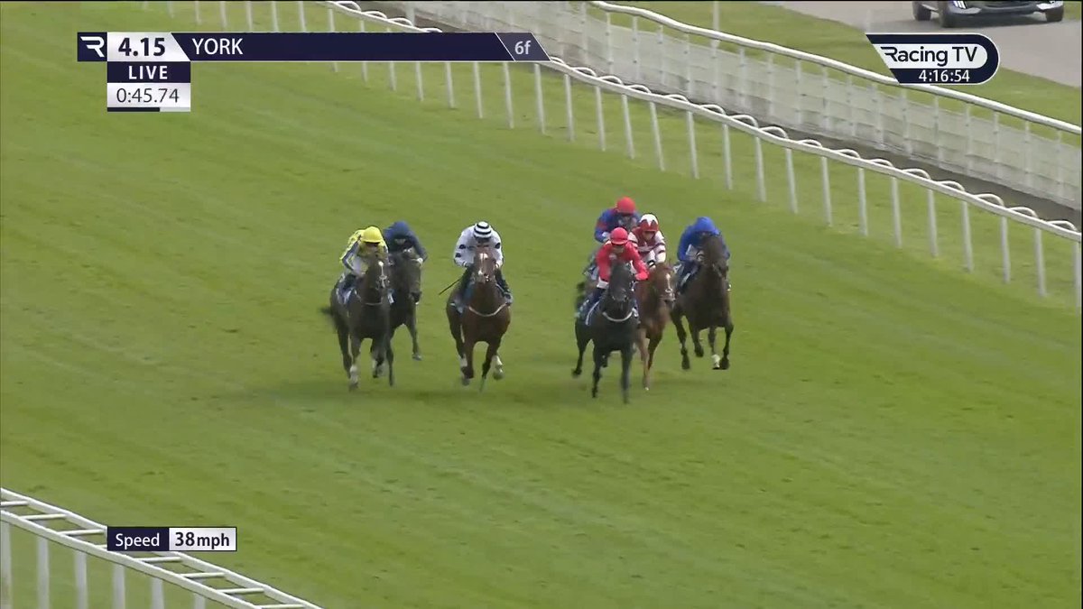 🚨 Good horse klaxon 🚨 Inner City Blues, a 900,000euros son of Blue Point, does the business on debut at York. We'll be hearing LOTS more about this boy. Godolphin | William Buick 🟦🟦