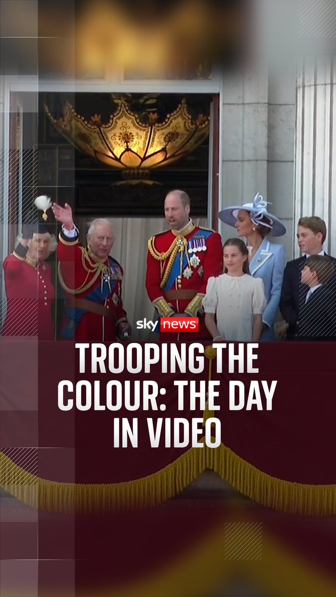 Trooping the Colour takes place today, marking the King’s official birthday celebration. Thousands attended the annual Trooping the Colour, which includes a military ceremony. Some protesters gathered outside Buckingham Palace with anti-monarchy banners.