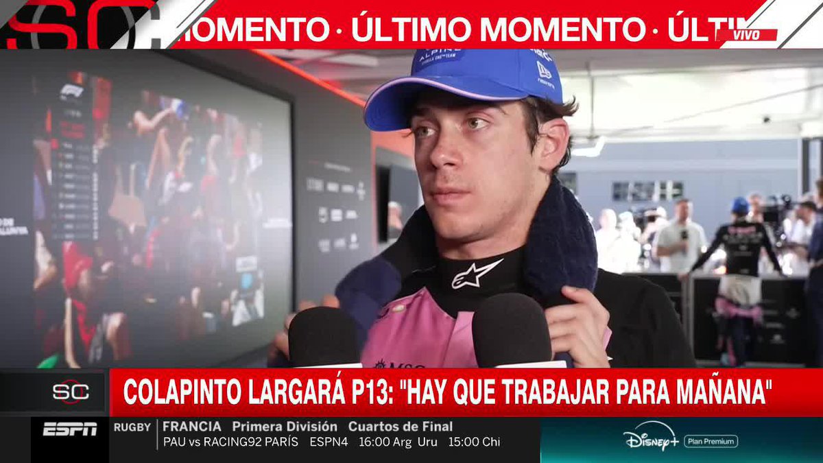 "UN DESASTRE. TRATÉ DE IR CON EL CUCHILLO ENTRE LOS DIENTES PERO EL AUTO NO HACE LO QUE QUIERO". Franco Colapinto quedó frustrado por el rendimiento de su Alpine en las prácticas libres y en la Qualy. 📺 #BarcelonaGP | Toda la temporada de #F1 por #DisneyPlus Plan Premium