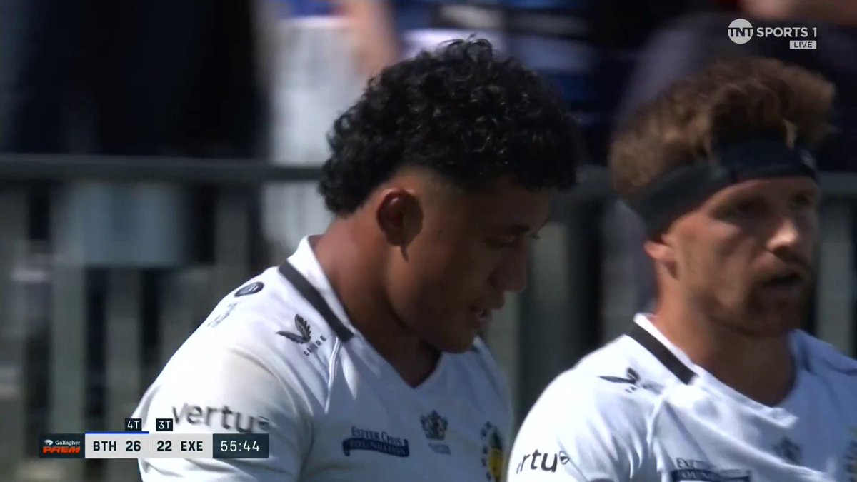 GREG FISILAU SCORES 😱💥 Exeter Chiefs turn up the heat 🔥 Game on. 📺 Stream TNT Sports with HBO Max