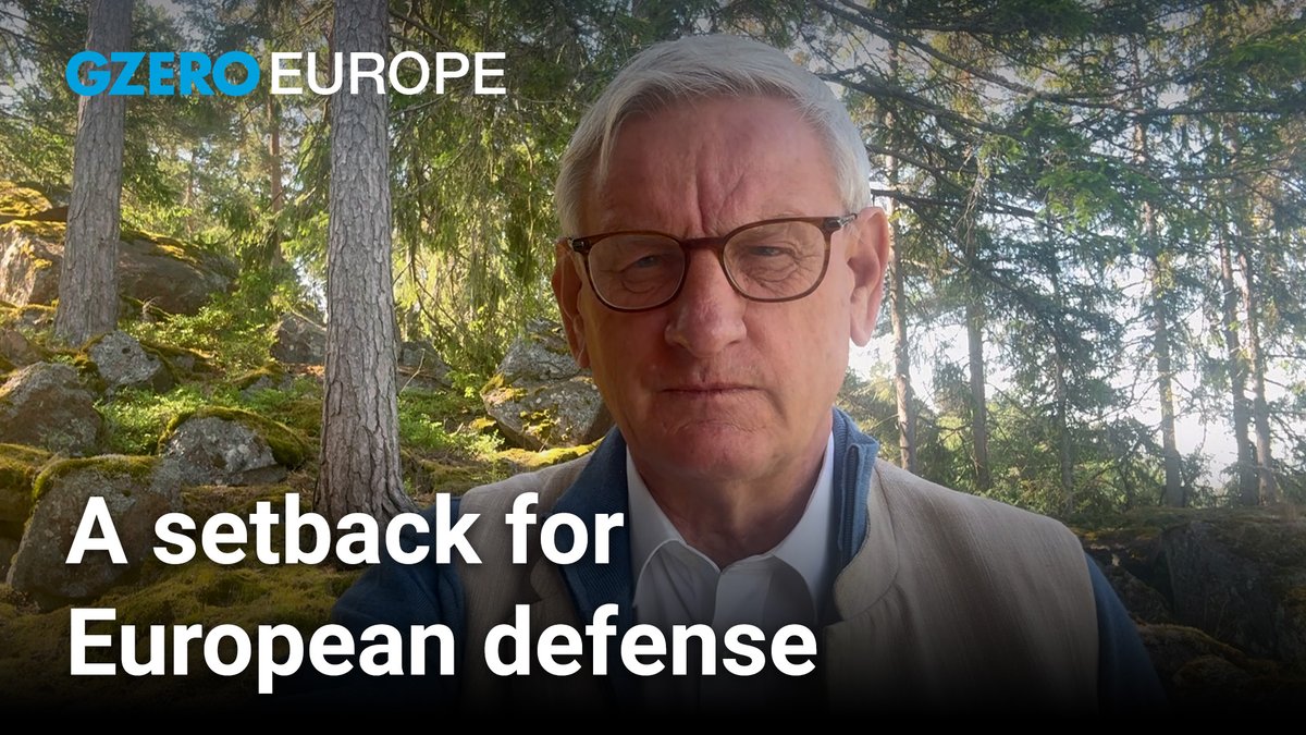 In this episode of #GZEROEurope, Carl Bildt considers what the collapse of the joint French-German-Spanish fighter aircraft project means for European defense.