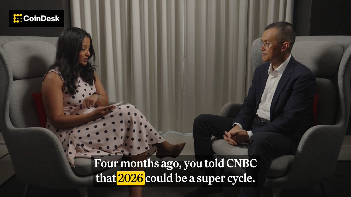 CZ: "Will crypto die? Absolutely not... the super cycle will come."