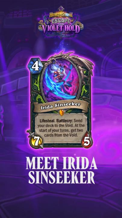 😈 🔥 Demon Hunter's new Rulebreaker, Irida Sinseeker, has a great supporting cast of cards to help her cause some havoc! Gain incredible power with a voided deck. Stay tuned for more reveals coming later this month!