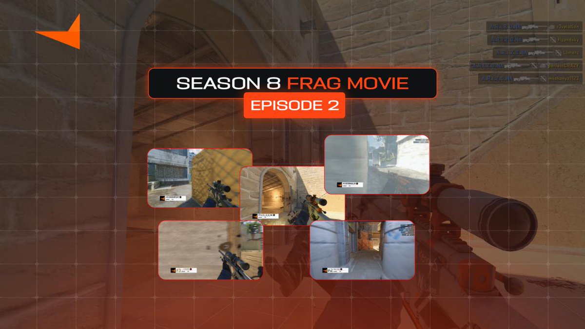 SEASON 8 FRAG MOVIE: EPISODE 2 Triple spray transfers, no-scopes, aces and one taps all in one video. Watch to see who takes #1 and 100,000 FACEIT Points. 👤 -_-homer, A_R_I_Z_O_NA, dogwifhat, DrMrFish, Dworekk, feserage, EE_ilmi1x, VECTIZZ, xEternaLxxCS, rA XM06