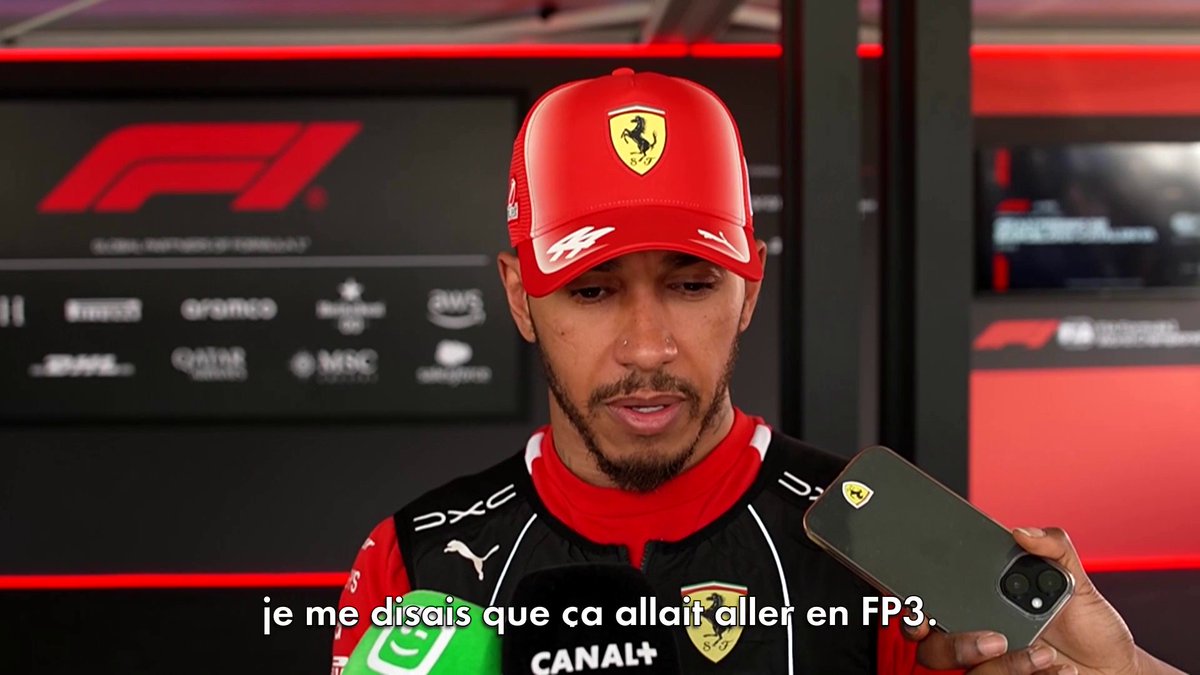 "C'est incroyable !" 😆 P2 : un résultat surprise pour Lewis Hamilton en qualifications aujourd'hui 🤩 #F1 #BarcelonaGP