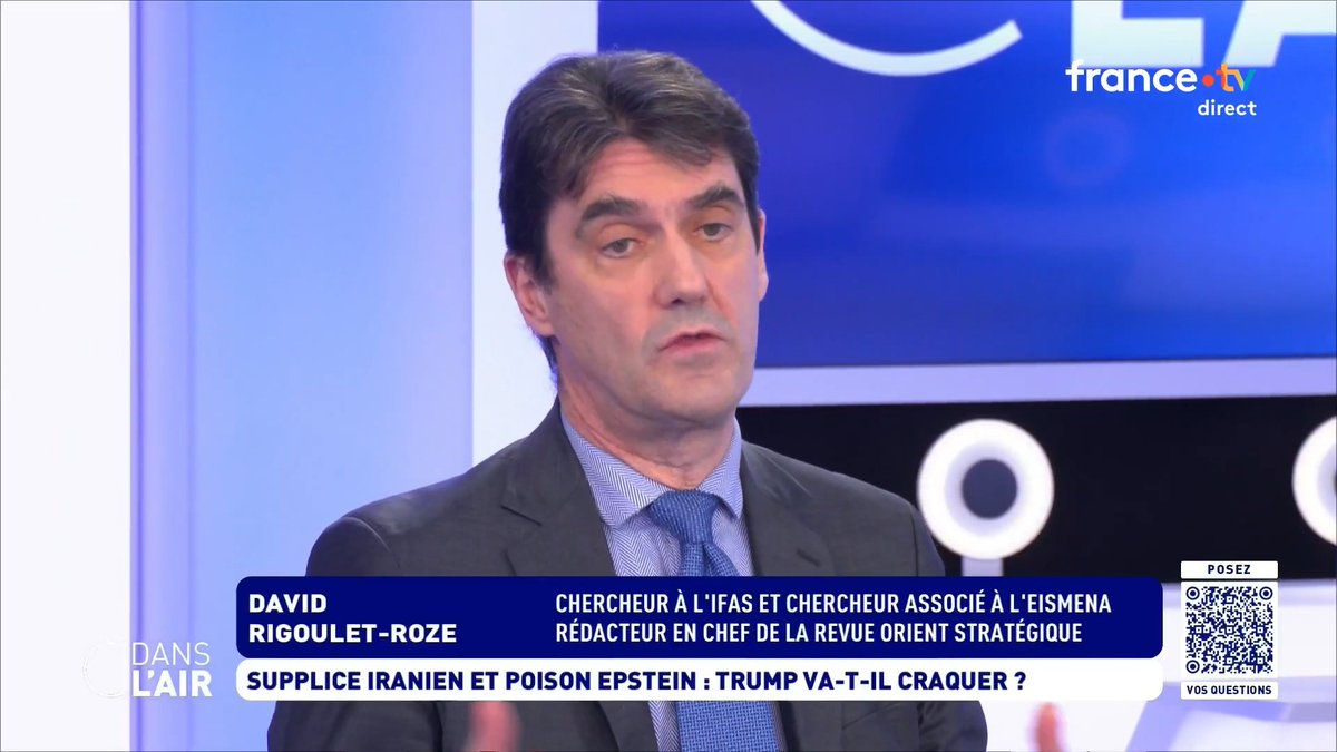 "L’affaire Epstein est un sujet tellement corrosif qu’il attaque tout le système. C’est l’une des rares choses que Donald Trump n’arrive pas à maitriser. Ça mine sa présidence". David Rigoulet-Roze et Anthony Bellanger انطوني, dans #cdanslair