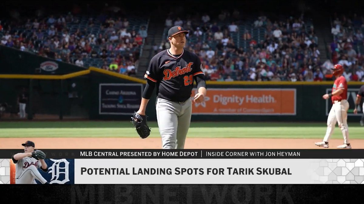 Some potential landing spots for Tarik Skubal, according to Jon Heyman: - Dodgers - Rays - Cubs - Brewers