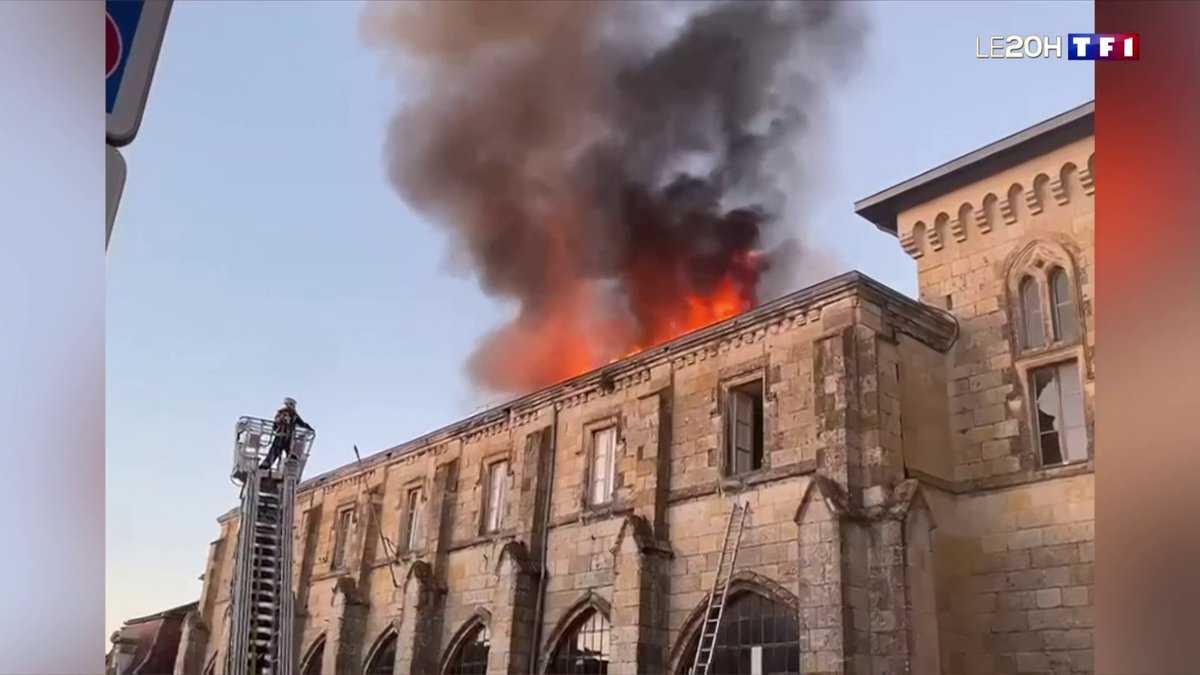 🔥 Des milliers d’ouvrages du XVIe siècle partis en fumée après l’incendie d’un cloître à Condom (Gers) 📺 #LE20HWE Anne-Claire Coudray