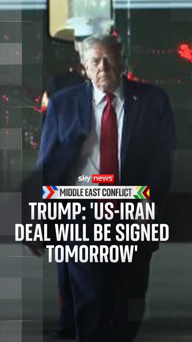 The US President has taken to Truth Social to declare a deal between the two countries is scheduled to be signed tomorrow. Despite Iran earlier saying the signing would now happen on Sunday. Adam Parsons analyses Donald Trump's latest claim that a deal is about to be signed.