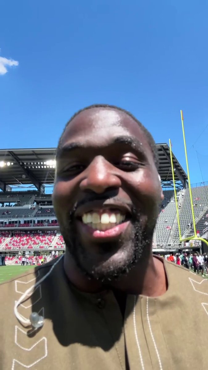 .Sam Acho is tapped in for the United Bowl ๐ค Defenders vs. Kings at 3 PM ET on ABC and the ESPN App ๐ฟ